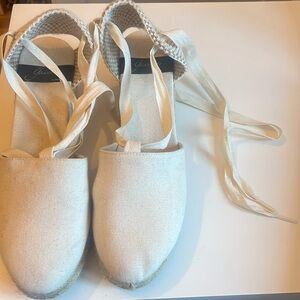 Espadrilles off white in good condition size 41